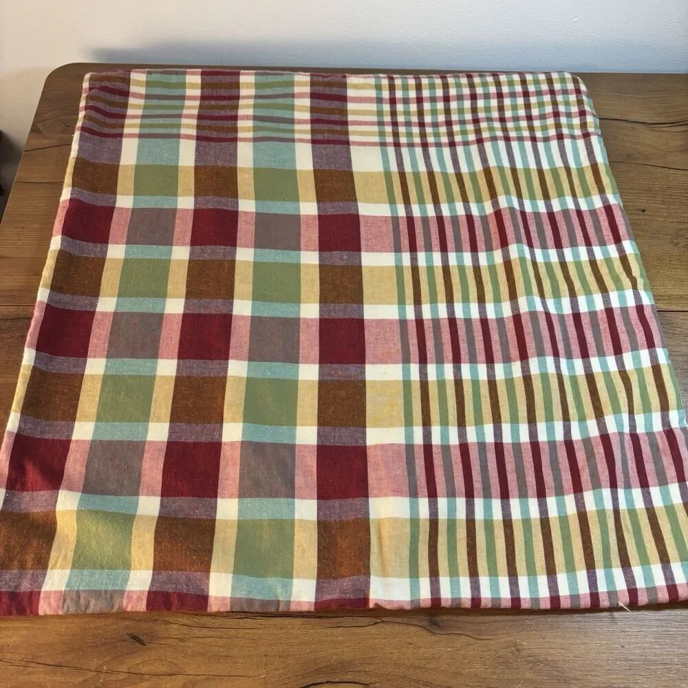 Pottery Barn Cameron Multicolored Plaid Check 20